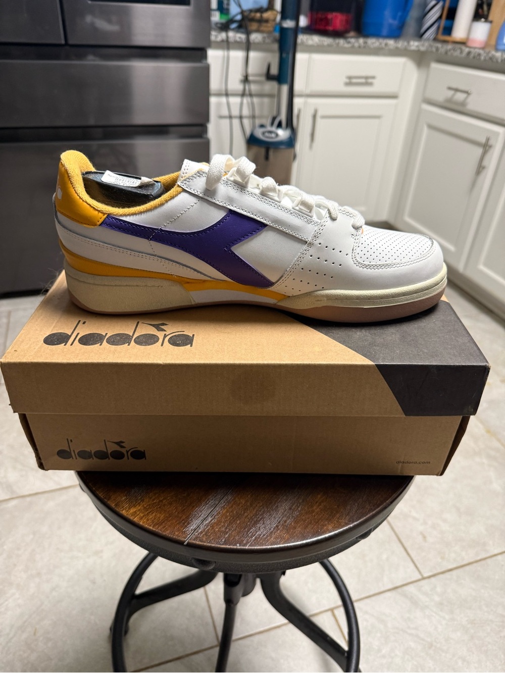 Brand new Diadora Davis Leather ‘Lakers’ Edition